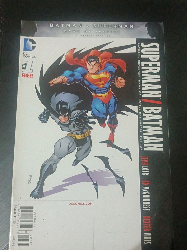 Batman Vs Superman #1 Dawn Of Justice