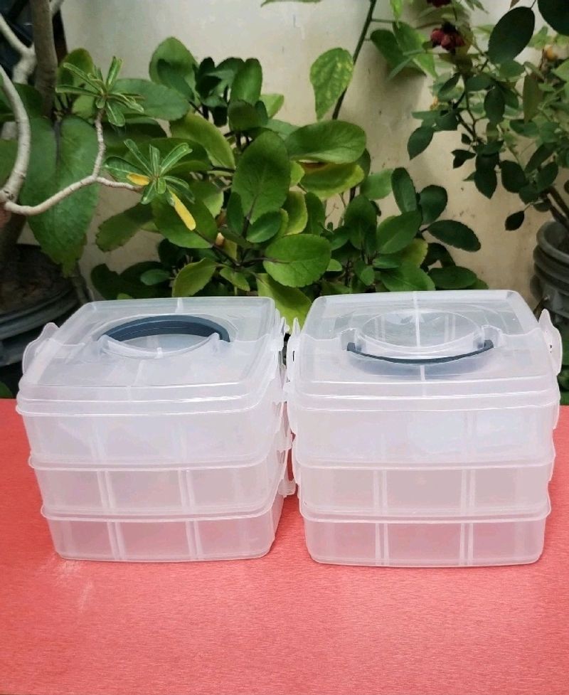 🆕🆕COMBO OF 2 PLASTIC JEWELLERY ORGANISERS