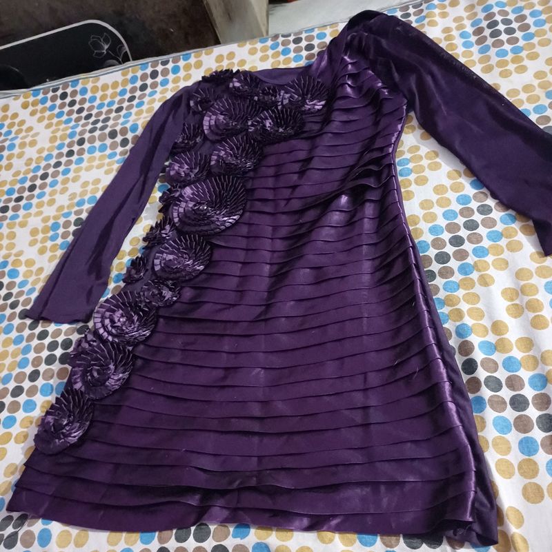 Beautiful Purple Party Wear Dress