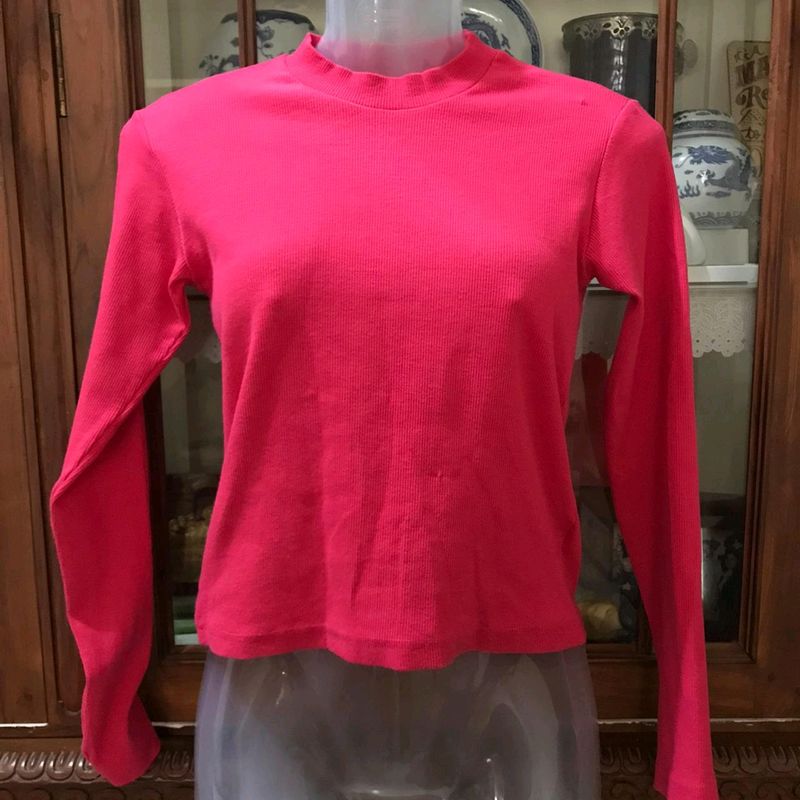 Turtle Neck Long Sleeve Shirt For Girls