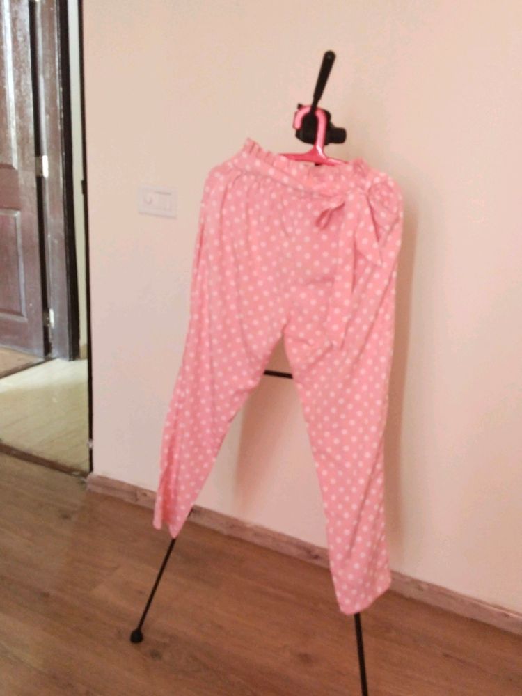 Polka Dot Peachy Trouser