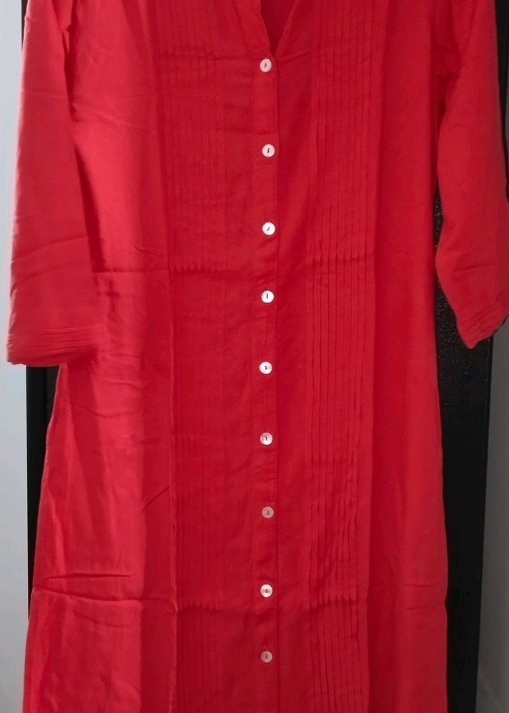 Button-Down Straight Kurta