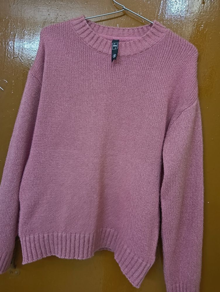 Hey Pink Warm Soft Sweater