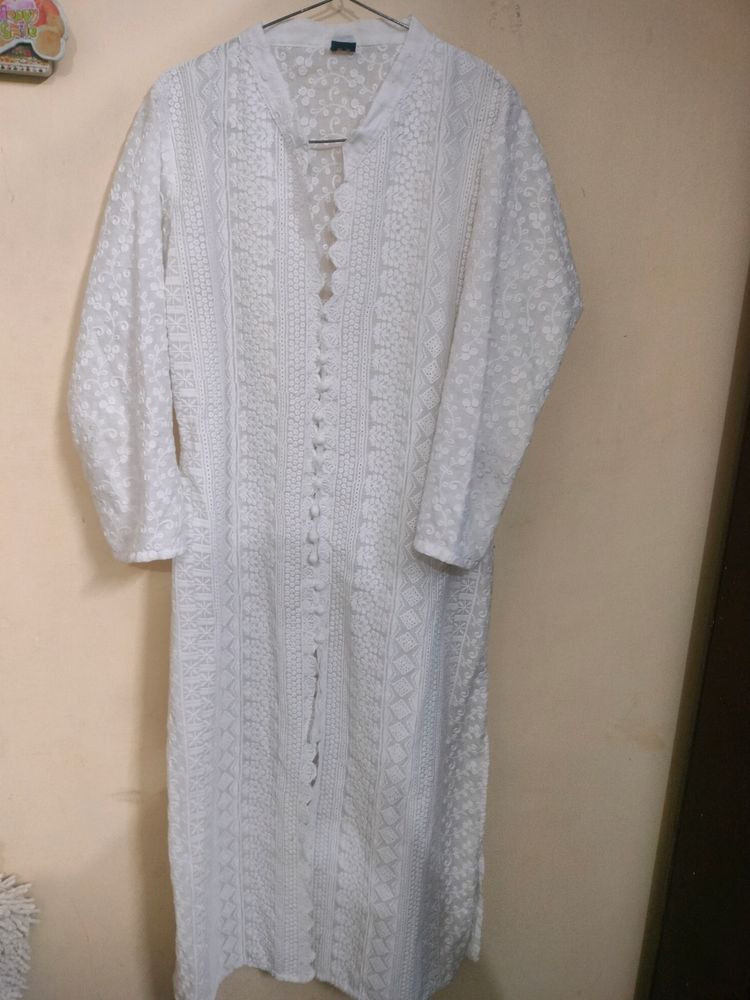 White Cotton Kurta