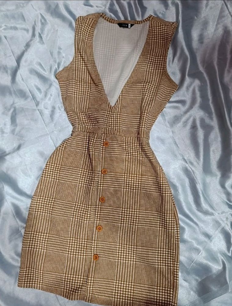 vintage brown Korean dress