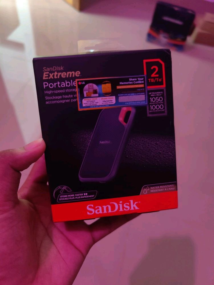 Sandisk Extreme Portable 2TB SSD