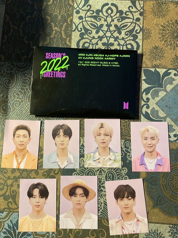 BTS OFFICIAL 2022 SEASONS GREETING ID PHOTO SET