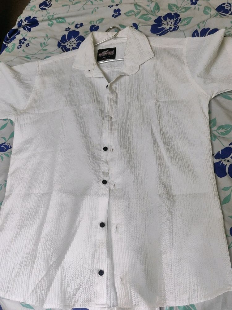 White Half Shirt For Sale 🚚✋