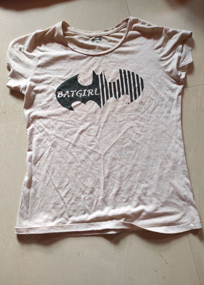 Batgirl Beige T-shirt For Women