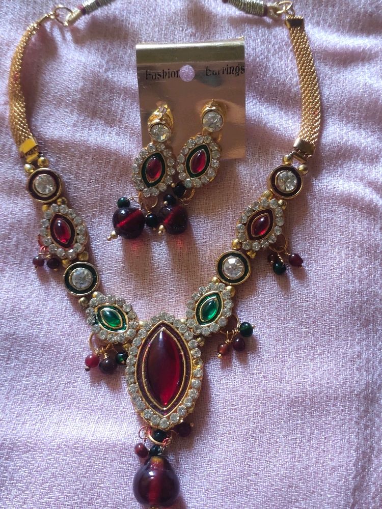 Necklace Set With Earrings