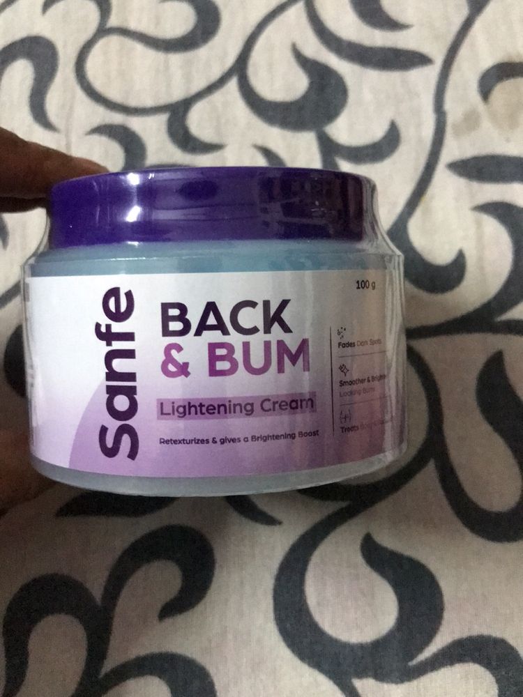 Sanfe Back & Bum Lightening Cream