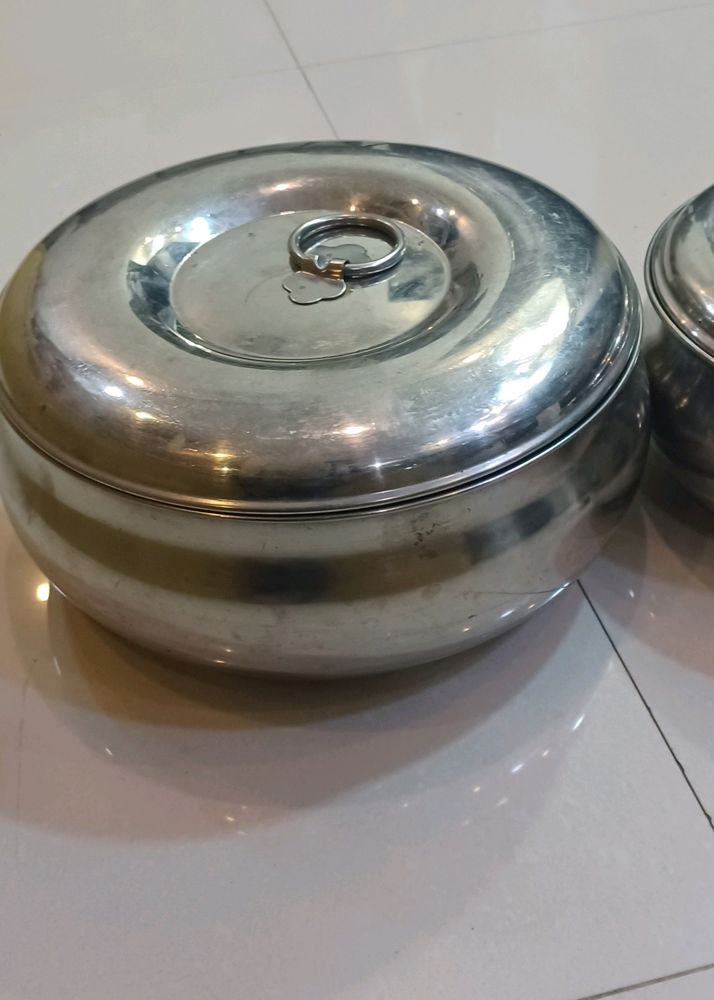 Set If 3 Stainless Steel Casserole Storage