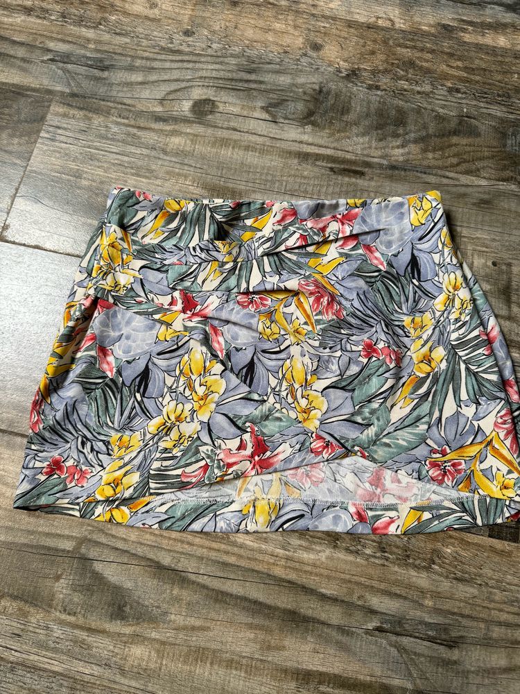 Floral Mini Skirt - ZARA