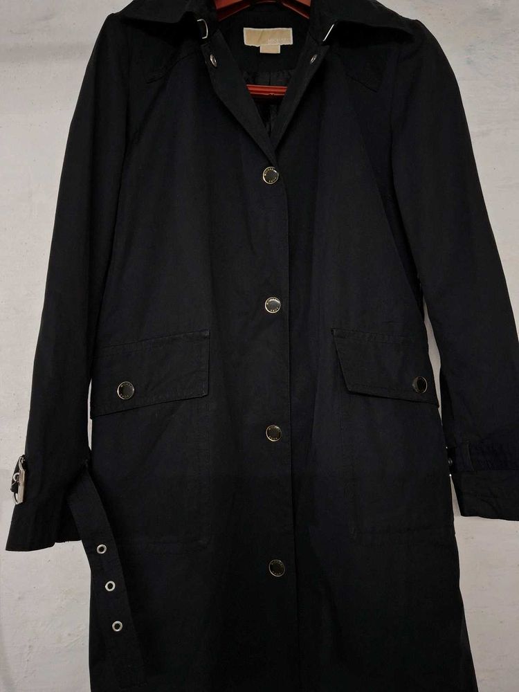 Original Black Michael Kors Trench Long Coat