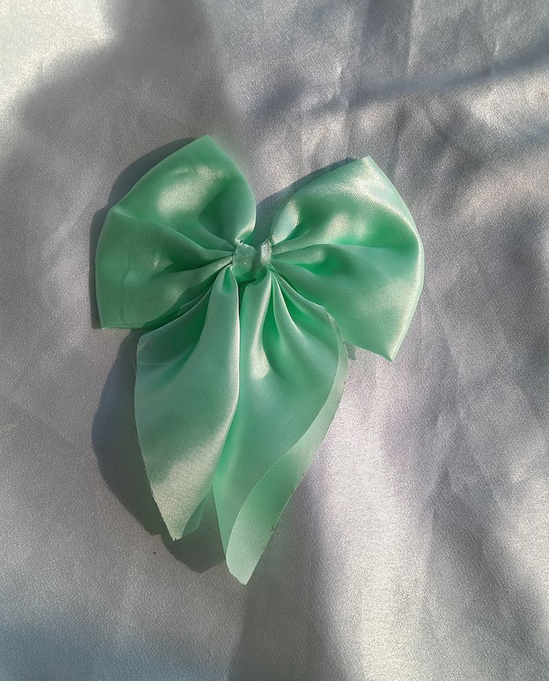 Satin Bow Clip