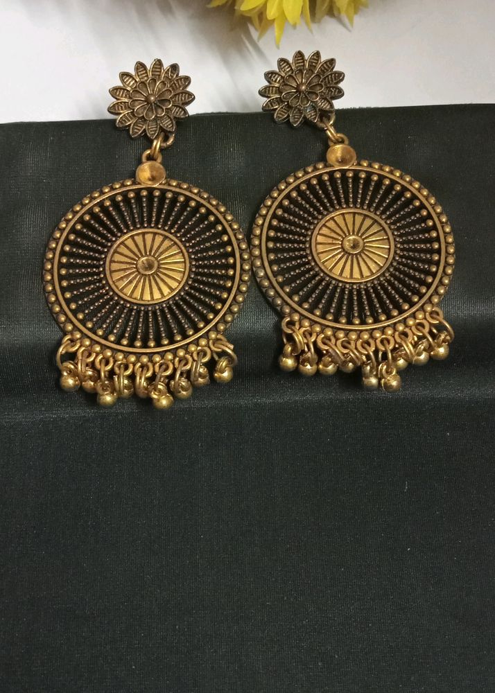 oxidized earring