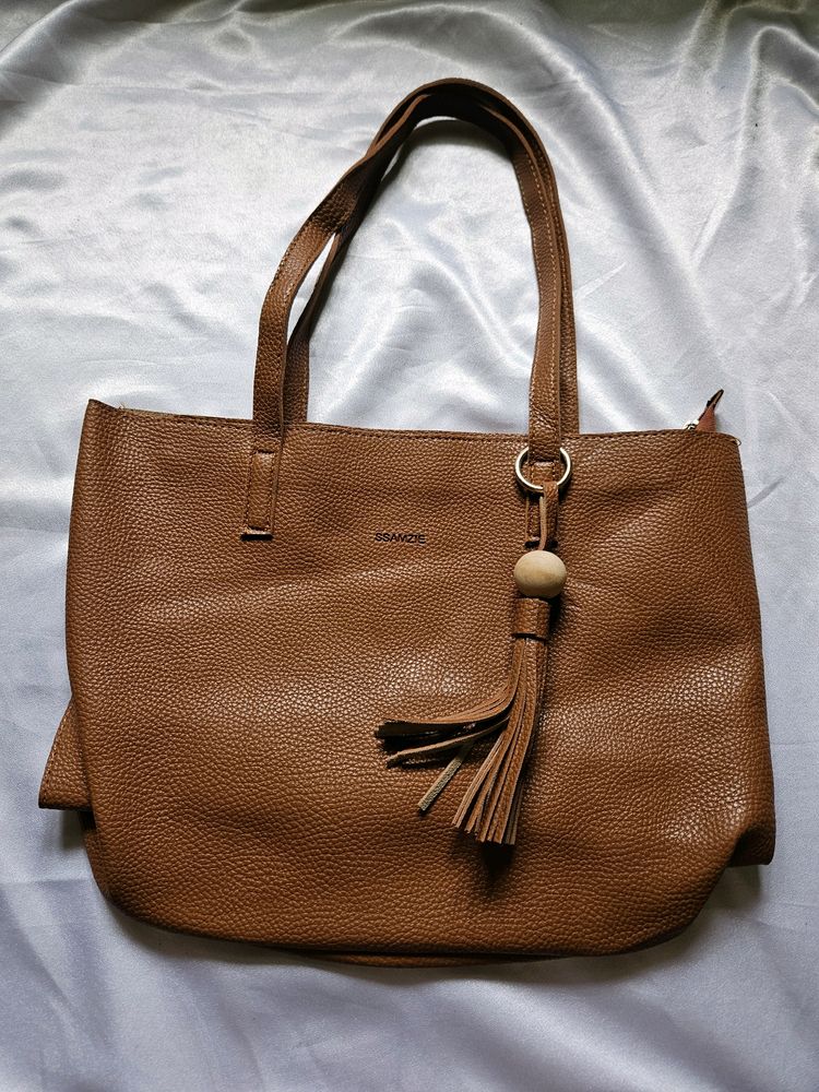 SSAMZIE Leather Handbag