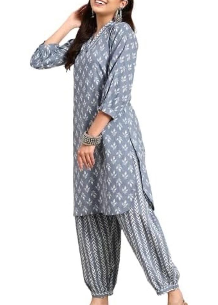 lockmark  women cotton blend kurta pant set