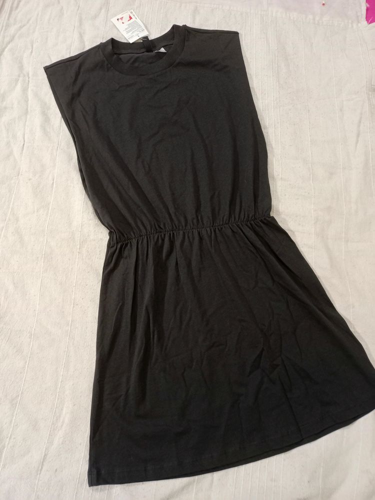 H&m Charcoal Black Jersey Dress