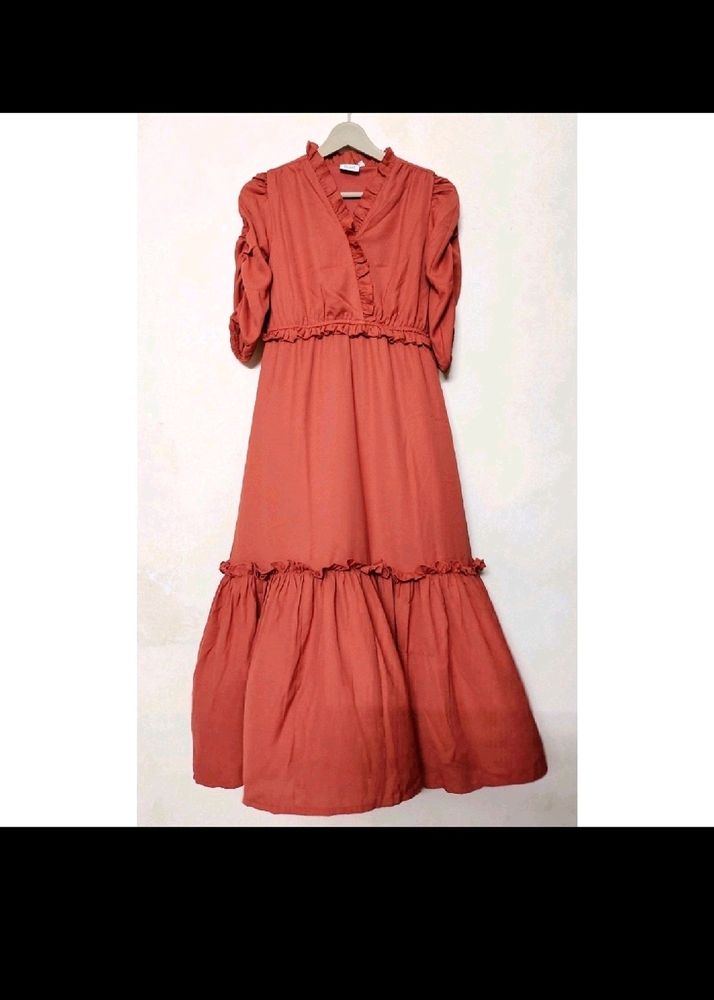 Beautiful Tiered Wrap Dress..