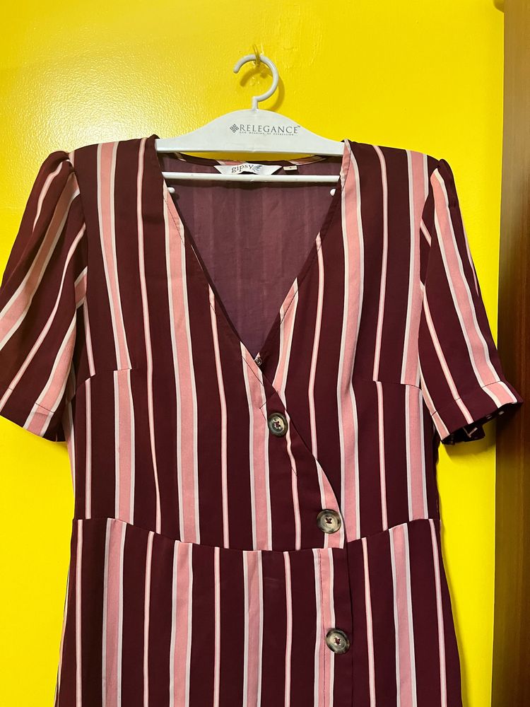 🤎🤎 Midi Lenth Striped Dress 🤎🤎