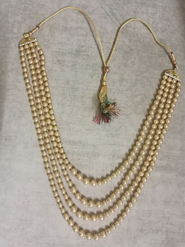 Golden Pearl Necklace