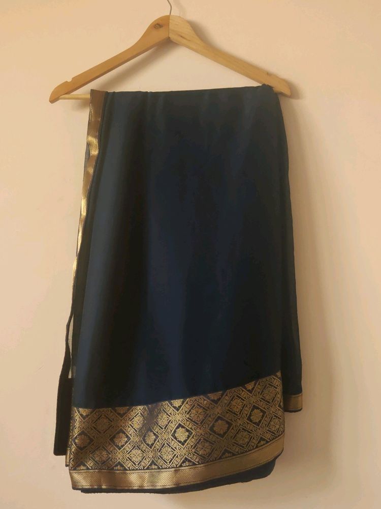 Navy Blue Saree