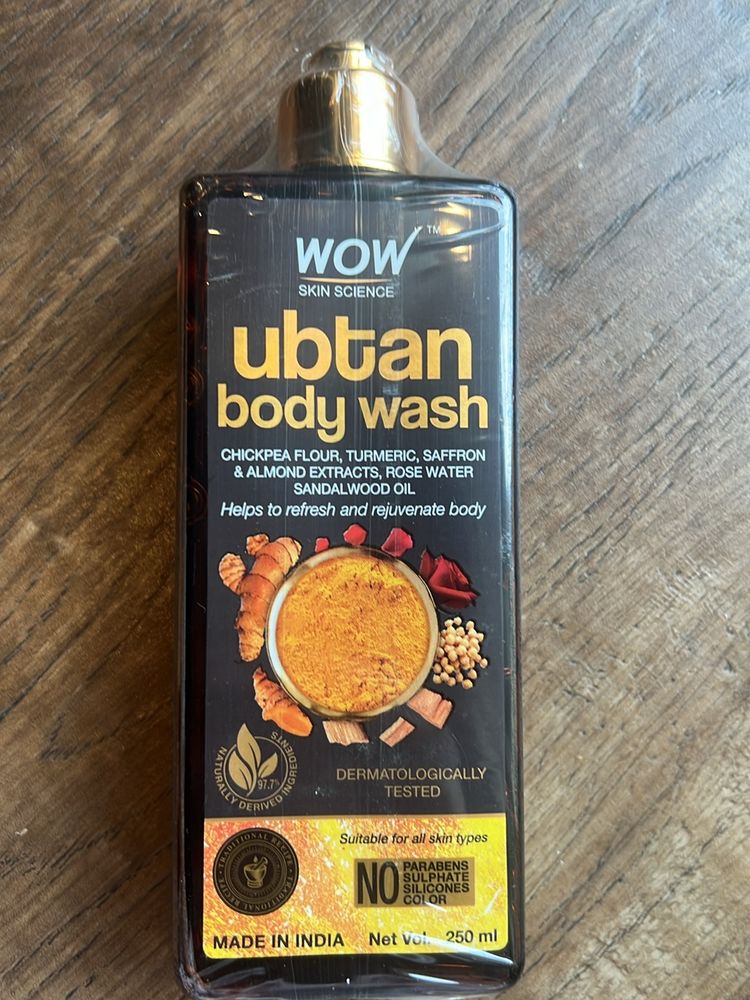 WOW Ubtan Bodywash (Free Myglamm Lipstick)