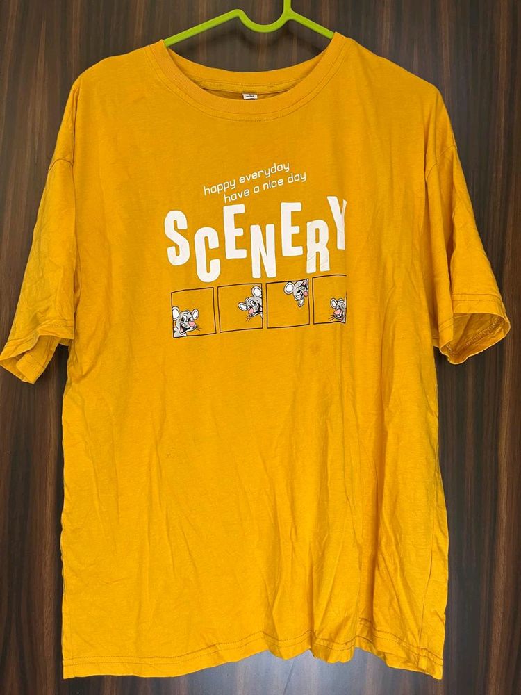 Yellow Baggy Trendy Tshirt