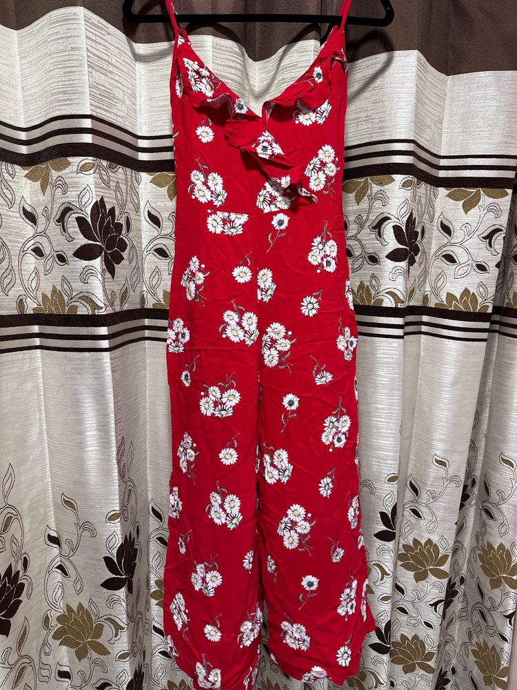 H&M Divided Floral Jumpsuit