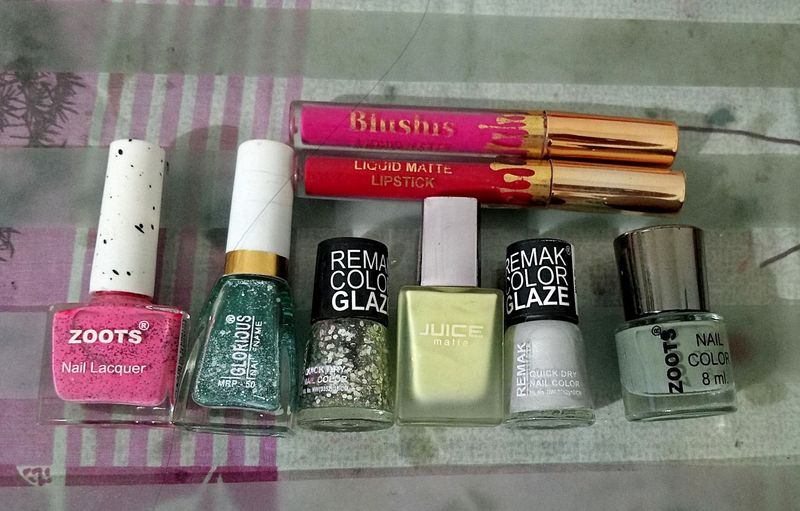 Nail paints And Lipsticks
