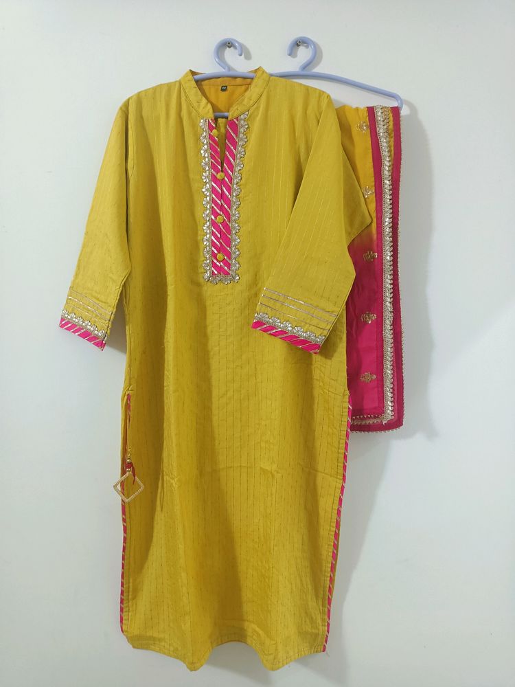 Beautiful work Kurta with Dupatta