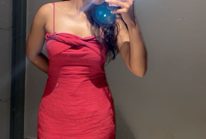 Hot Red Dress Strapless