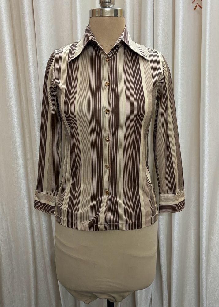 Cream Striped Shirt( Women's)