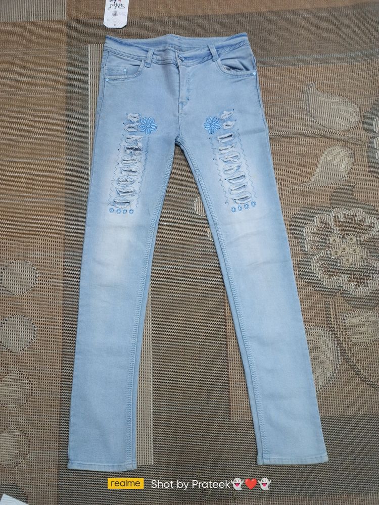 28 Size Denim For Slim Jeans (F-138)