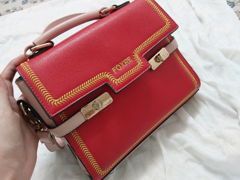 Red Sturdy Sling Bag