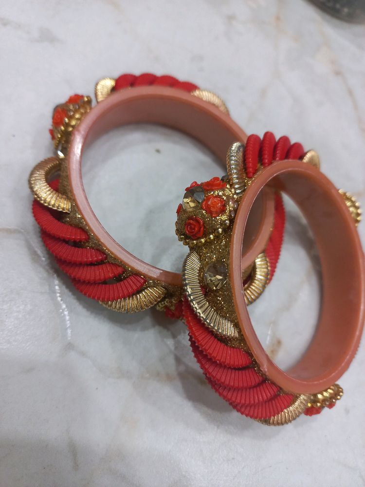 Red Bangle Set