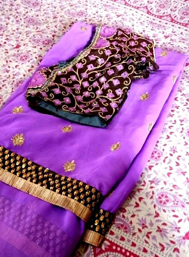 💃Full Embroidery Work Saree💃