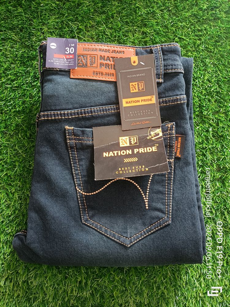 Men's Blue Denim Jeans For Fomal Wear