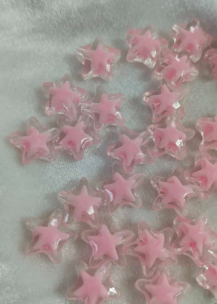 Star Charm 50 Pis Pink Colour