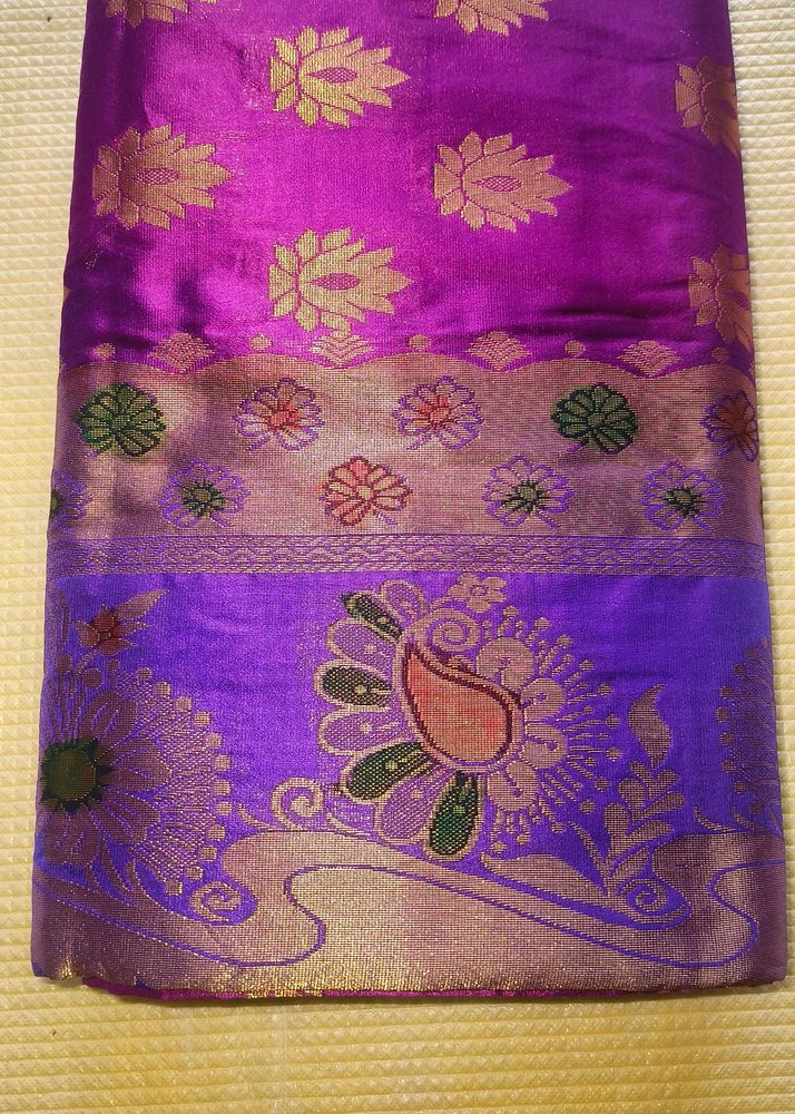 Delicate Touch of Madhubani Cotton Silk Saree