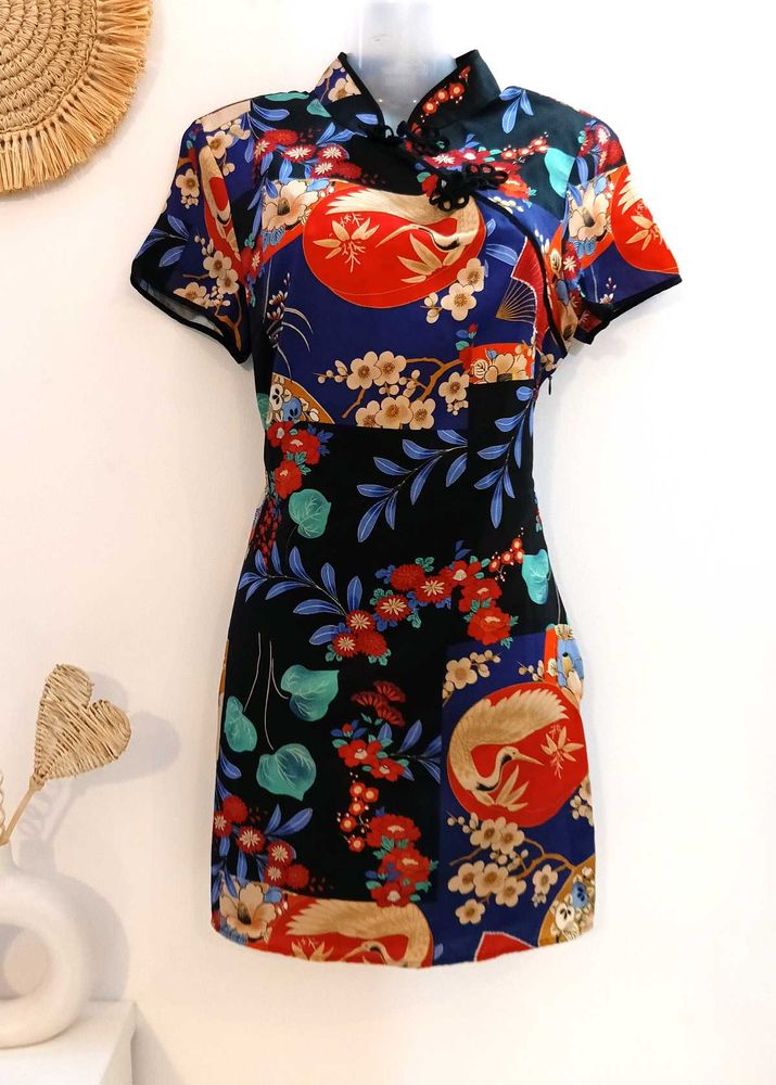 Zara Satin Cheongsam Dress