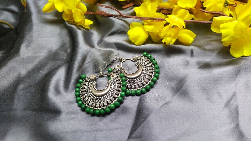 Green Jhumka