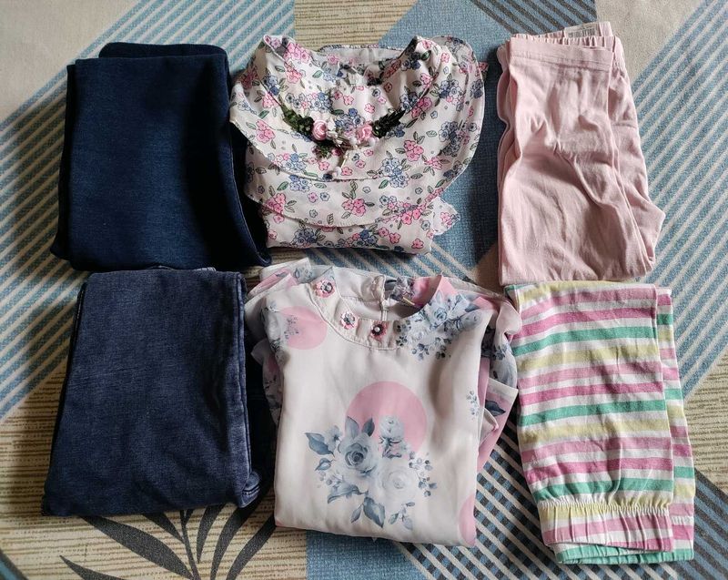 6 Pc Combo For 2- 3 Yrs Girl