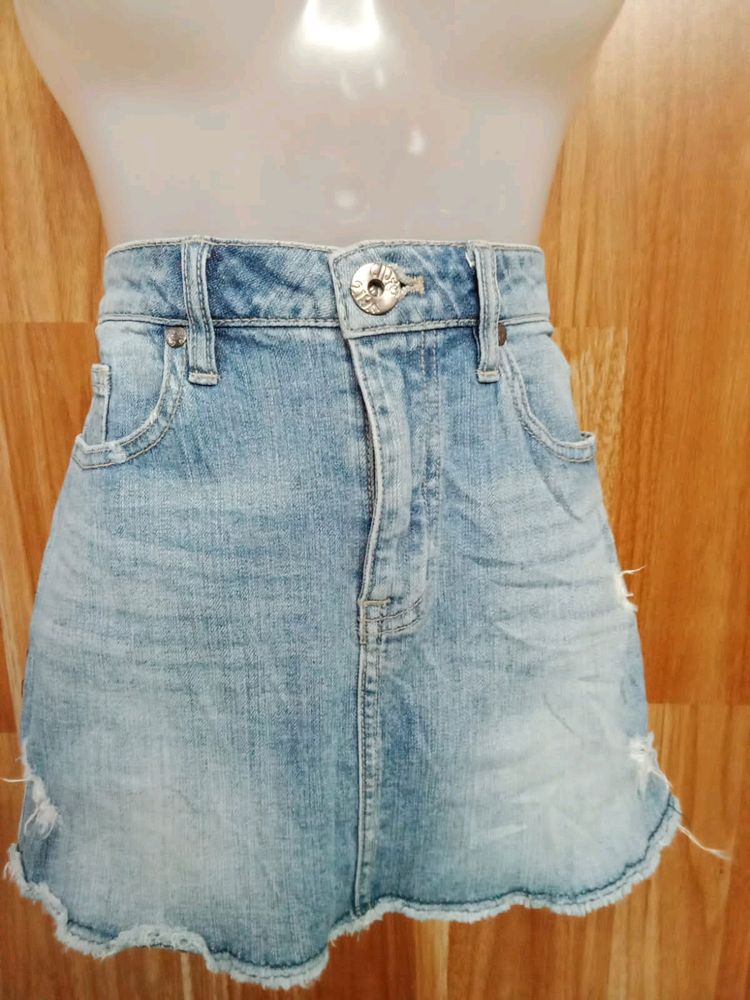 Beautiful Denim Mini Skirt