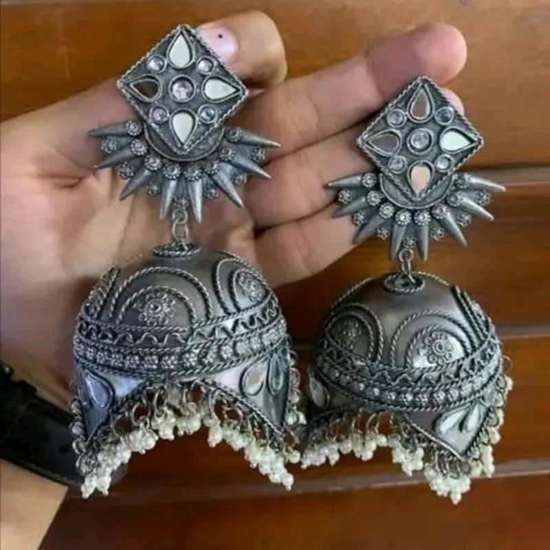 Oxidized Jhumka