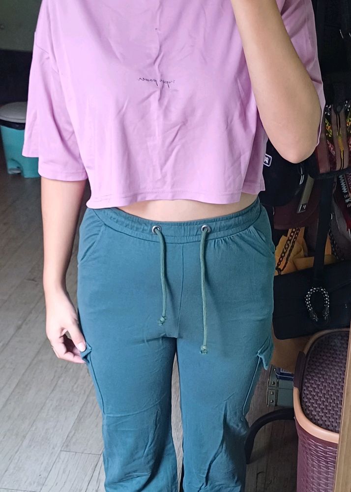 Combo Crop Top And H&M Jeans