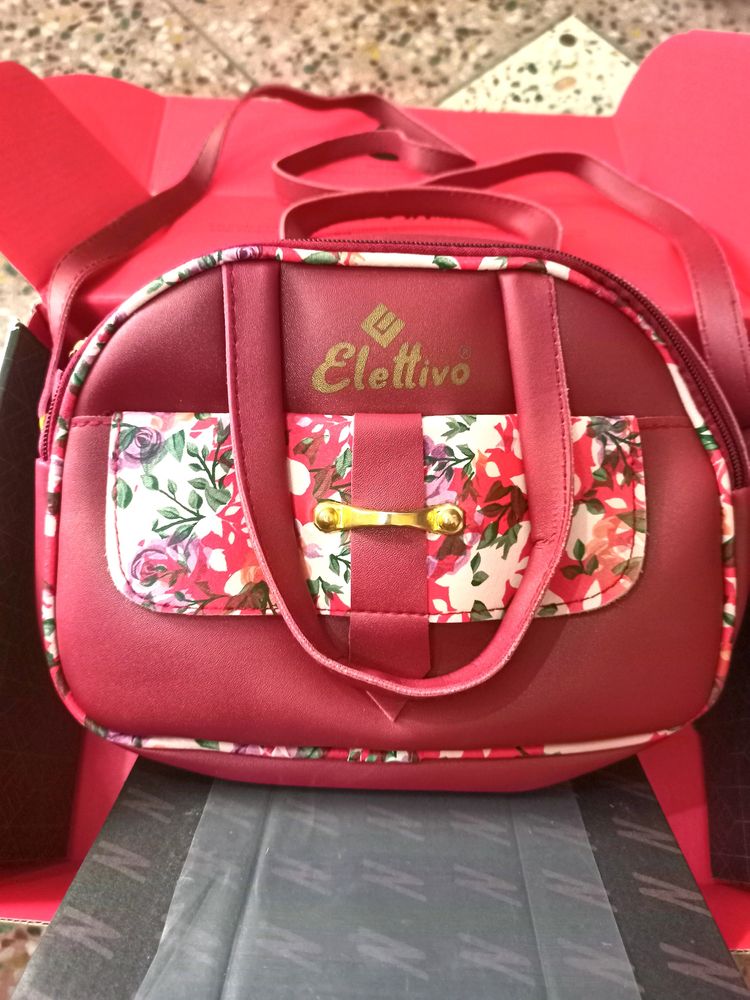 Beautiful Women Floral Design Sling Bag