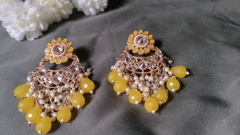 Yellow Drop Earrings