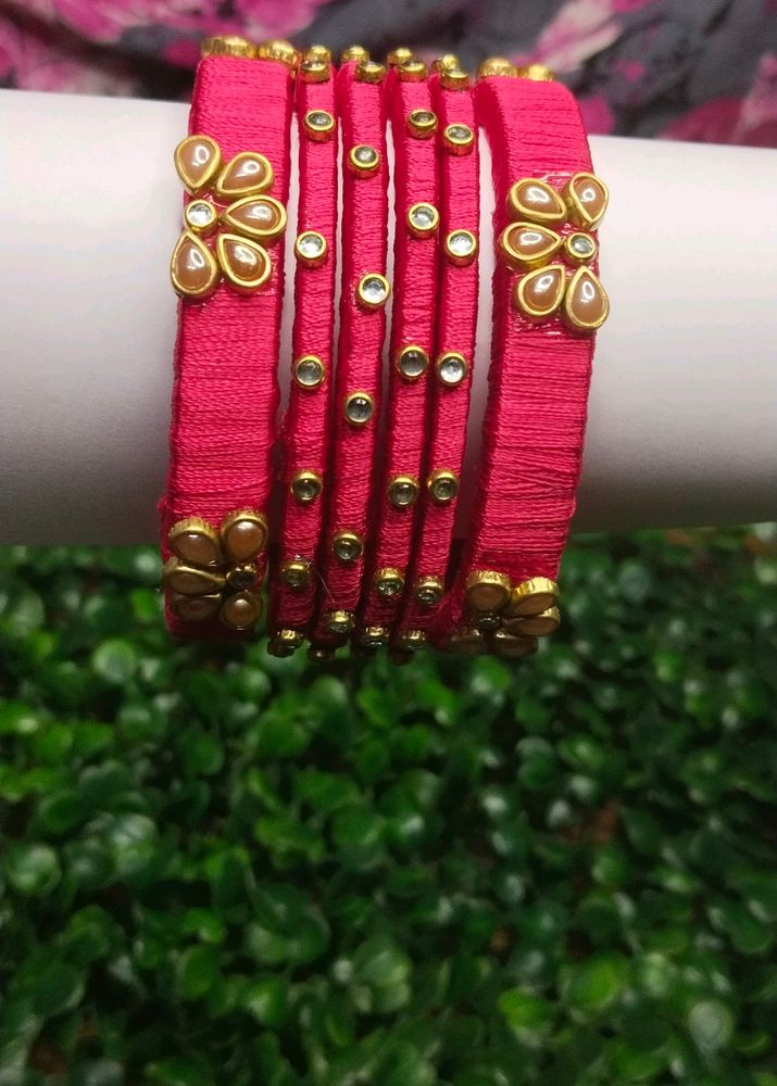 Silk Thread Bangles 🧵🦋